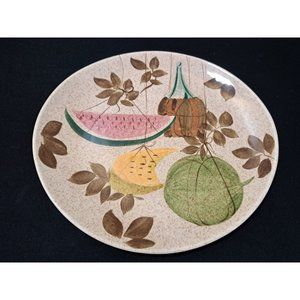 Red Wing Tampico Watermelon Mid Century Vintage Dinner Plates